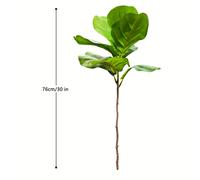TEMU Planta artificial de ficus de hoja de violín de 76-105-135 cm (53.1 in) para patio exterior, jardín, , decoración de interior para hogar y oficina