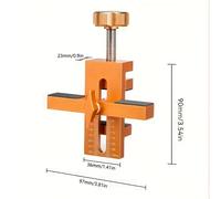TEMU Plantilla de Montaje Ajustable para Puertas de Armario con Brazo de Soporte y Abrazadera - Fácil Fijación de Bisagras para Puertas Sin o de Frontal, Herramienta de Mejora del Hogar de Aluminio