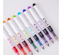 TEMU Plumas estilográficas de , punta EF de 0.38 mm, desechables de gran capacidad, no requieren recambio de de tinta - Juego de 8 colores para escritura , diarios, dibujo y delineado