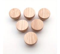 TEMU Pomos de madera natural con mango de , 40 mm de diámetro, diseñados para cajones de gabinetes y muebles de armario