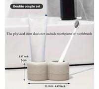 TEMU Porta cepillos de dientes de resina, con 1 a 4 compartimentos. Diseño texturas delicadas. Ideal para baño o escritorio. Un regalo práctico y pensativo para San Valentín.