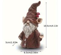 TEMU Porta Incienso de de Resina Artesanal con Barba Larga - Figura Miniatura Adorable para Decoración del Hogar, Sala, Dormitorio, Oficina - Regalo para Navidad,