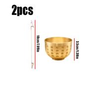 TEMU Porta incienso mini portátil de latón con pinza ajustable, último diseño de 2026, recogecenizas decorativo para decoración del hogar en interiores y uso en exteriores para , patio y viajes