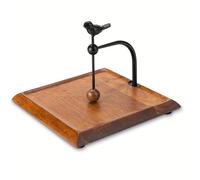 TEMU Porta Servilletas Antideslizante para Cocina y Comedor con Base de Madera y Diseño de Ave en Hierro
