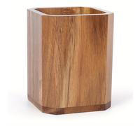 TEMU Porta Utensilios de Cocina de Madera - Organizador para Encimera de Cucharas y Herramientas de Cocina, Diseño de Inserción Fácil