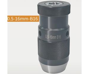 TEMU Portabrocas de Precisión Autoajustable 0.5-16mm B16 Autobloqueante para Torno, Prensa de Taladro y Fresadora de Resistencia, Portabrocas Simple