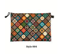 TEMU Portadocumentos A4 con diseño mandala vintage, ideal para guardar archivos y bolígrafos, con resistentes al aceite.