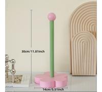 TEMU Portarrollos de Papel Higiénico de Madera con Diseño Floral - Dispensador sin Taladro, Compatible con Montaje Superior, Almacenamiento para Baño y Cocina, Adecuado para Madera de Pino de Nueva