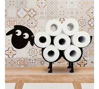 TEMU Portarrollos de Papel Higiénico de Oveja, Portarrollos de Papel Higiénico Navideño Divertido, Soporte de Pared para Papel Higiénico, Decoración Animal de Metal para Almacenar 8 Rollos