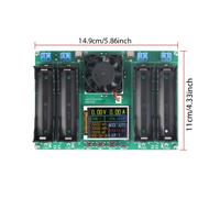 TEMU Probador de baterías con pantalla LCD, analizador y cargador universal para baterías 18650, probador de resistencia de 4