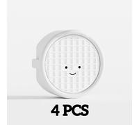 TEMU ¡Protección de seguridad ! Juego de 4 cubiertas para enchufes con diseño de cara alegre estándar UE para protección contra descargas eléctricas; aptas para , oficinas y hoteles.