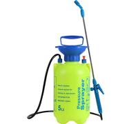 TEMU Pulverizador a presión de 1.35 galones con botella de agua presurizada para césped y jardín y correa de ajustable, para rociado de plantas, riego de jardín y limpieza del hogar