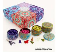 TEMU QICAI XIAOLU Conos de Incienso Elegantes de Mármol con Soporte - Ideal para Yoga, Meditación, para Dormir - Regalo para Navidad, Día de la , (Rosa, Lavanda, , Oud)