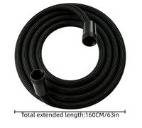 TEMU RAINCO GOREGE Manguera de ducha trenzada de nailon de 63 pulgadas, manguera flexible extra larga con conectores ABS, a prueba de fugas, presión anti-rotura para mejorar el baño del hogar y