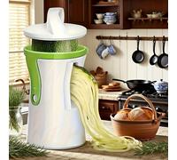 TEMU Rebanador de cocina, 1 pieza, embudo en para rábanos, pelador de verduras, rebanador giratorio, cortador de verduras tres en uno, utensilio de cocina