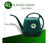 TEMU Regadera de Boquilla Larga, Adecuada para Plantas de Interior y Exterior - Regadera de Jardín de Plástico de Gran Capacidad de 2 Litros/4 Litros, Ideal para Suculentas, Flores y Hierbas