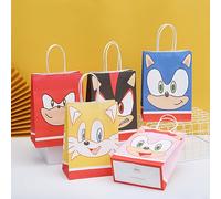 TEMU Regalo para Ella/Él 5 piezas SONIC THE HEDGEHOG Sonic Comics Película Temática Bolsa de Embalaje de Regalo Bolsa de Embalaje de Regalo Bolso, Navidad, Halloween