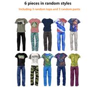 TEMU Regalo para Ella/Él 6 Piezas Estilo Aleatorio, Bolsa de Regalo para Fiestas, Adecuado para Muñecos de 30cm/11.81in, Aleatoriamente 3 Tops y 3 Pantalones, Regalo para Fiestas Navideñas