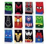 TEMU Regalo para Ella/Él Marvel Superhéroe 12pcs Bolsa de Papel Serie Marvel de Papel - de Regalo de Superhéroe, Adecuado para Suministros de Decoración de Set de Bolsa de Papel