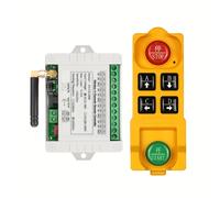 TEMU Relé Inalámbrico RF de 4 433Mhz 12V 24V 36V 10A + de de Control Remoto + Transmisor Naranja de Potencia 4CH (Color) Múltiples