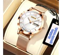 TEMU Reloj de Calendario para Mujer, Reloj de Cuarzo de Moda con Luz Nocturna para Mujer, Disponible en Múltiples Colores, Adecuado para Usar en Ocasiones, Regalo