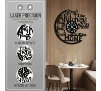 TEMU Reloj de pared de cocina del hogar Taza de café Reloj decorativo moderno silencioso sin para cocina, , decoración del hogar
