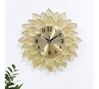 TEMU Reloj de Pared Metálico Silencioso Moderno de 13" - Funciona con Pilas AA, Diseño Elegante para Decoración de Salón/Comedor/Dormitorio/Estudio, Reloj Decorativo, Decoración Ideal para el Hogar