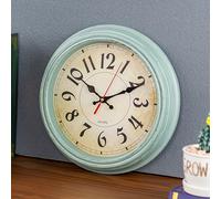 TEMU Reloj de Pared Vintage a Pilas de 11.8 Pulgadas, Estilo Decorativo, Silencioso y Sin , para Cocina, u Oficina en Casa