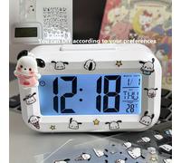 TEMU Reloj Despertador Estilo Sanrio Hello Kitty - Temporizador Multifuncional, Portátil y Adorable, Ideal para Escritorios de Dormitorio, Regalos de , para , Adecuado para Diversas Ocasiones