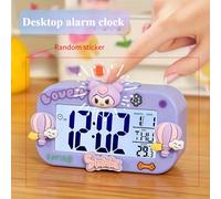 TEMU Reloj Despertador Sanrio Hello Kitty, Reloj Mini Decorativo para Dormitorio o Escritorio, Regalo para , Oficina o Vacaciones (Pilas AA No Incluidas)