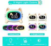 TEMU Reloj entrenador de sueño con , alarma y luces