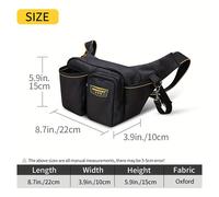 TEMU Riñonera de Electricista Kit Multifuncional para Herramientas, Bolsa Portátil de Lona Oxford Reforzada para Carpintero