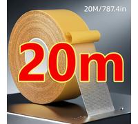 TEMU Rollo de cinta PE de cara de 787.4 pulgadas, adhesivo ultrarresistente e impermeable, ideal para paredes, malla de fibra de vidrio, madera, plástico y superficies metálicas