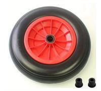 TEMU Rueda de PU 3.50-8 para Manual, Neumático Sólido Armor, Rueda de Goma Sólida Duradera para Carritos de Jardín, Remolques y Camiones -