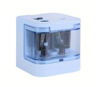 TEMU Sacapuntas Eléctrico a Pilas, Diseño de Orificio, Portátil para Lápices No.2 y Lápices (6-12mm), /Rosa/Azul, para Uso en Hogar u Oficina