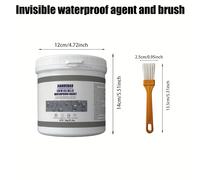 TEMU Sellador 1Kg/ Transparente, Recubrimiento Transparente a Base de Agua Agente Invisible para Techos, Paredes, Jardín, Terrazas Interior y Exterior