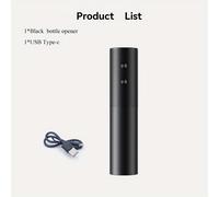 TEMU Serie de electrodomésticos - Abrebotellas eléctrico, Tirachinas automático recargable con operación de un botón, Reutilizable, Adecuado para cocinas domésticas, fiestas, bares y (Negro/)
