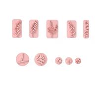 TEMU Set de 10 herramientas de estampado de arcilla de precisión | Patrones de mariposas, libélulas y florales para manualidades, fabricación de joyas y proyectos de arcilla decorativa