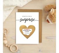 TEMU Set de 10 tarjetas rasca con pegatinas y sobres de , diseñadas para anuncios sorpresa, incluyendo tarjetas de regalo para embarazo y
