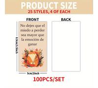 TEMU Set de 100 tarjetas - Tarjetas inspiradoras de gatitos adorables en español para , , , Día de la , Día , regalos de Pascua