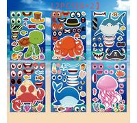 TEMU Set de 12 Stickers de Animales de Dibujos Animados, Perfectos para Decorar Fiestas de