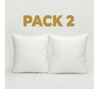 TEMU Set de 2 Rellenos de Cojín Premium, Fibra de Poliéster de ( Rápido), Insertos de Almohada Blancos Sin , Ideal para Sofás, Camas y Decoración Acogedora de Invierno