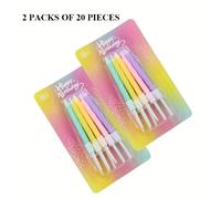 TEMU Set de 20 velas de hechas de cera de soja, perfectas para decorar celebraciones de y