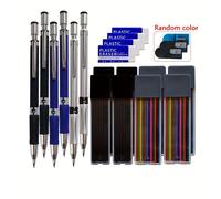 TEMU Set de 21 lápices mecánicos de 2.0 mm. Recambios de lápices negros con y sacapuntas. Ideal como herramienta de dibujo y pintura. como regalo de material escolar para .