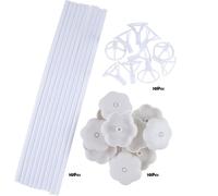 TEMU Set de 30 soportes para globos con 10 vasos para globos, 10 varillas soportes de mesa - Ideal para , , fiestas - Exhibidor de globos de plástico para , no requiere , ideal para mesas y pisos