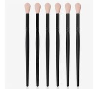 TEMU Set de 6 brochas de maquillaje de calidad que incluyen brochas para realzar, difuminar y detalles, perfectas para principiantes y portátiles para aplicaciones de belleza