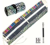 TEMU Set de 72 Lápices , Lápices de Colorear para Artistas para Libros de Colorear para Adultos, de , Lápices de Dibujo Premier con Bolsa Enrollable de y Sacapuntas, para Uso Artístico Profesional