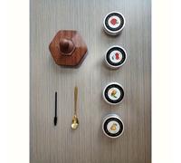 TEMU Set de Ahumadora Hexagonal de Madera, Kit Combinado de Herramientas para Ahumador con 4 Chips de Madera para , 1 Cuchara y Cepillo, Regalo para Hombre, Regalo de Vacaciones, Opción de Regalo