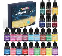 TEMU Set de de Concentración de 24 Colores de 5 ml para Jabón Artesanal, Aromaterapia, Velas, , de Tinte para Fabricación de Artículos y