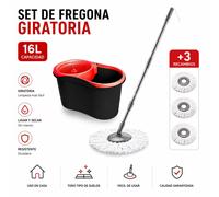 TEMU Set de de fregona + 3 Recambio microfibra para de tu hogar